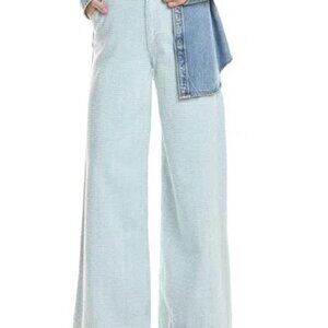 Rag & Bone Featherweight Jeans Women 31 Sofie High Rise Ultra Wide Denim NWT